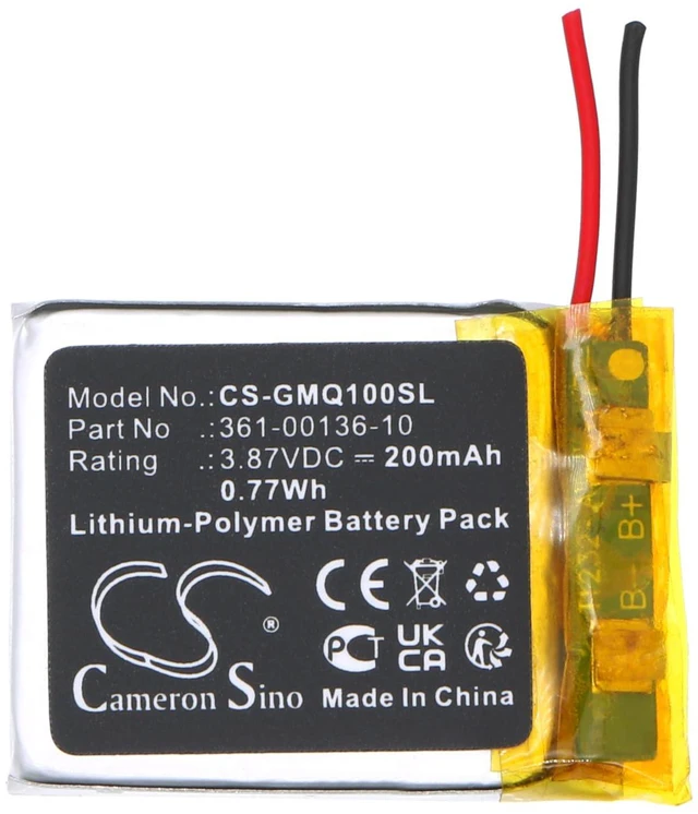 Main image of Cameron Sino Battery for Garmin Venu SQ Music PN:Garmin 361-00136-10 200mAh / 0.77Wh
