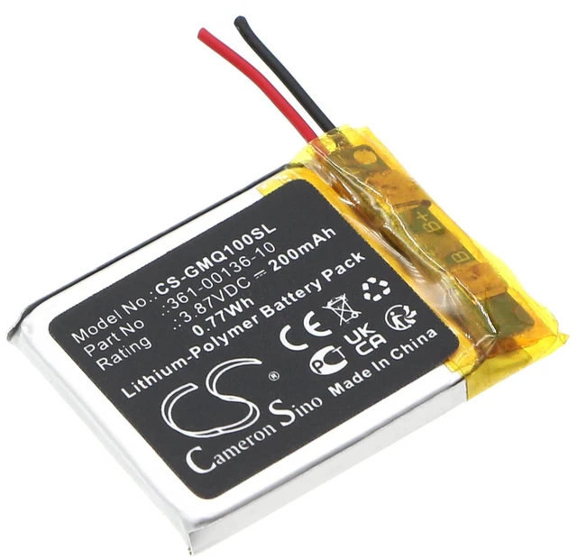 Alt view image 2 of 4 - Cameron Sino Battery for Garmin Venu SQ Music PN:Garmin 361-00136-10 200mAh / 0.77Wh