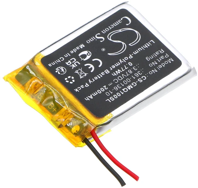 Alt view image 3 of 4 - Cameron Sino Battery for Garmin Venu SQ Music PN:Garmin 361-00136-10 200mAh / 0.77Wh