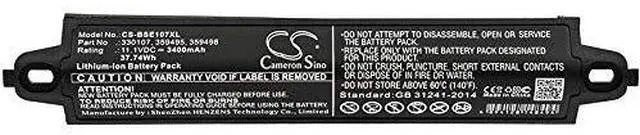 Alt view image 5 of 5 - 3400mAh / 37.74Wh Replacement Battery for BOSE 404600, Soundlink, Soundlink 2, SoundLink 3, Soundlink II, SoundTouch 20 PN:BOSE 330105, 330105A, 330107, 330107A, 359495, 359498