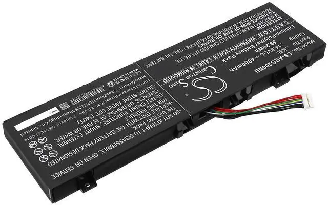 Alt view image 2 of 5 - Cameron Sino Battery for Vulcan FIREYING V5, V5; Enz K36N, R34, M15RX, GB-15N36, GB-15X36, X36U, X36A, X36E-3, N36, K36P PN:Vulcan 4000mAh / 59.20Wh