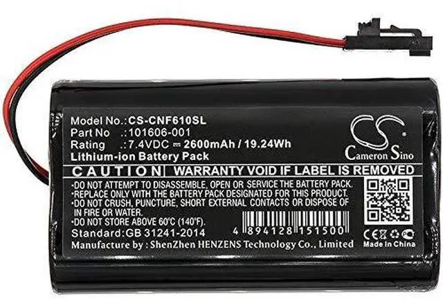 Alt view image 3 of 5 - Cameron Sino Battery for ComSonics 101610-DF, QAM Sniffer PN:ComSonics 101606-001 2600mAh / 19.24Wh