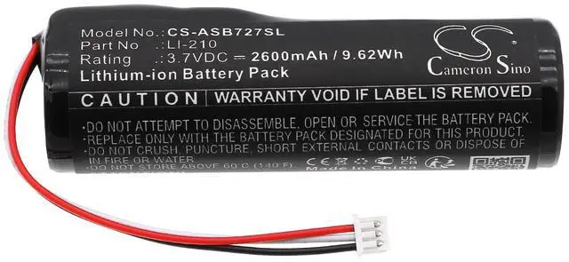 Alt view image 3 of 5 - Battery for Audio-Technica AT-SB727, AUATSB727, Sound Burger Portable Turntabl PN:Audio-Technica LI-210 2600 / 9.62Wh