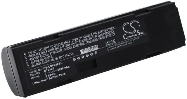 Alt view image 2 of 5 - Cameron Sino Battery for CINO 680BT, F680BT, F780BT, Cognex DataMan 8500 DataMan 8100 DataMan 9500 Dataman 8000 PN:CINO BT2100 2600mAh / 9.62Wh