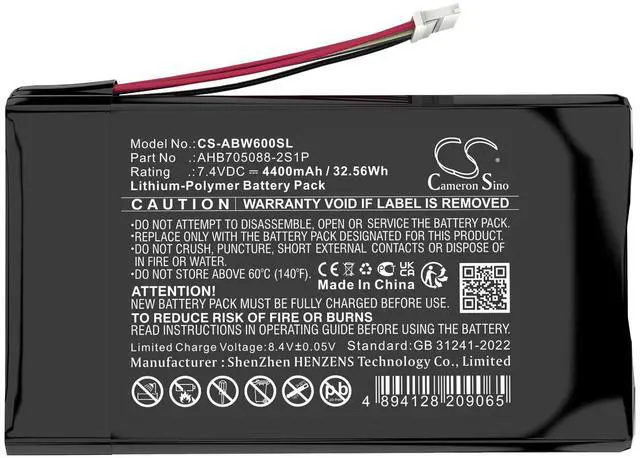 Alt view image 2 of 7 - Battery for Anbernic Win600 3020E 3050E 5.94" Mini PN:Anbernic AHB705088-2S1P 4400mAh / 32.56Wh