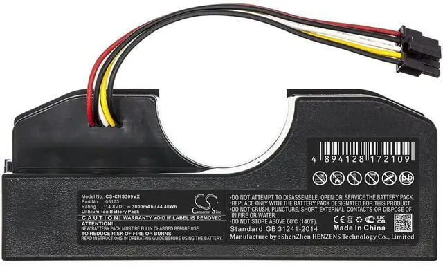 Alt view image 2 of 7 - Cameron Sino Battery for CECOTEC CONGA 3090 PN:CECOTEC 05173 3000mAh / 44.40Wh