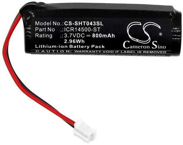 Alt view image 3 of 5 - CS Battery for Simplehuman ST1043, ST1044, ST1045, ST1046 PN:Simplehuman ICR14500-ST 800mAh / 2.96Wh