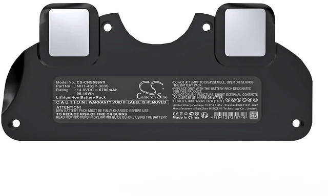 Alt view image 5 of 5 - Battery for CECOTEC Conga 5090, Conga 5490, Conga 6090, Conga 7090 PN:CECOTEC MH1-4S2P-300S 6700mAh / 99.16Wh