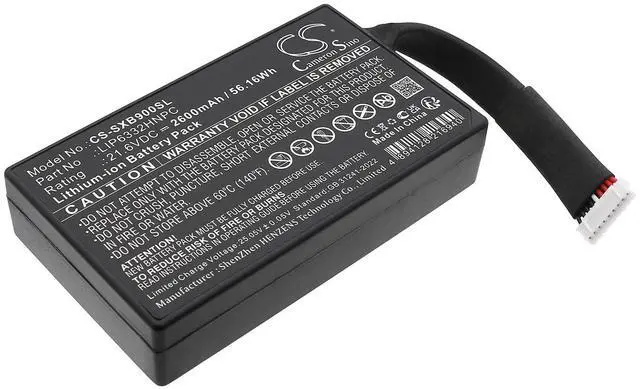Main image of Battery for Sony GTK-XB90 PN:Sony 1-853-679-11, LIP6332HNPC 2600mAh / 56.16Wh