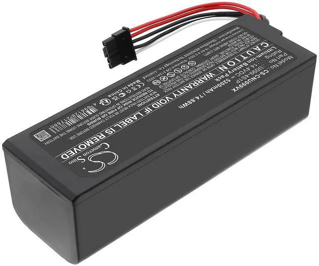 Alt view image 2 of 5 - Battery for CECOTEC Conga 8090, Conga 8090 Ultra, Conga 8090 Ultra T, Conga 8090 Ultra X, Conga 9090, Conga 9090 Ai PN:CECOTEC U099-4S1P, U099-4S2P 5200mAh / 74.88Wh