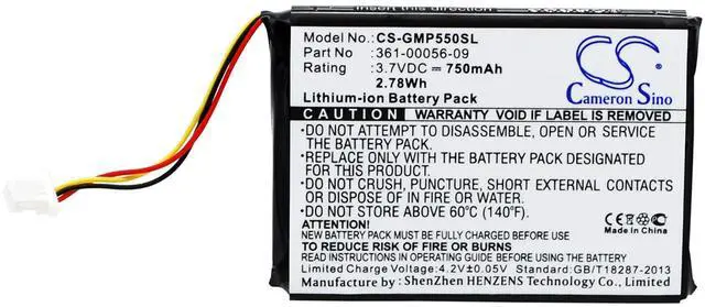Main image of Cameron Sino Battery for Garmin 010-11925-10, Drive 60, Drive 61, Pro 70 dog training, Pro 70 Receiver, PT 10, PT 5, Sport Pro Transmitter, TB 10 750mAh
