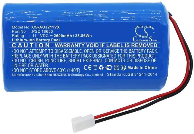 Alt view image 3 of 5 - 2600mAh / 28.86Wh Replacement Battery for 211 Pool Cleaner PN: PSD 18650