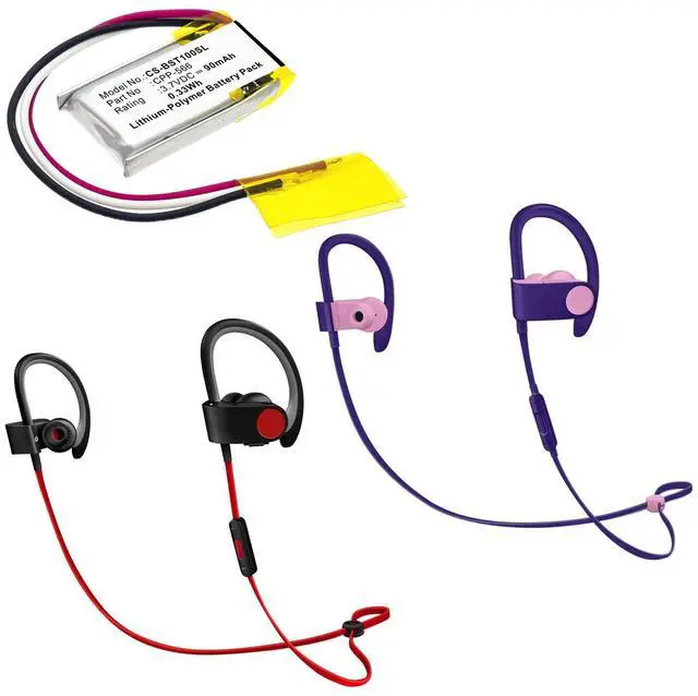 Alt view image 5 of 5 - Cameron Sino Battery for Powerbeats 2, Powerbeats 3 PN: CPP-566 90mAh / 0.33Wh