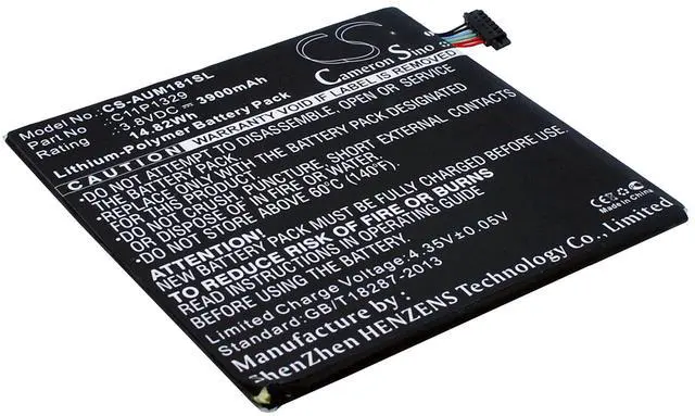 Main image of Cameron Sino Battery for AST21, Pad MeMO Pad ME181C, Pad MeMO Pad ME181CX MeMO Pad , Pad MeMO Pad ME8110C MeMO Pad , Pad VivoTab M81C VivoTab 8, VIVOTAB 8 M81C 3900mAh