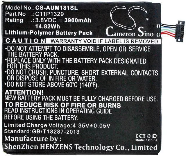 Alt view image 5 of 5 - Cameron Sino Battery for AST21, Pad MeMO Pad ME181C, Pad MeMO Pad ME181CX MeMO Pad , Pad MeMO Pad ME8110C MeMO Pad , Pad VivoTab M81C VivoTab 8, VIVOTAB 8 M81C 3900mAh