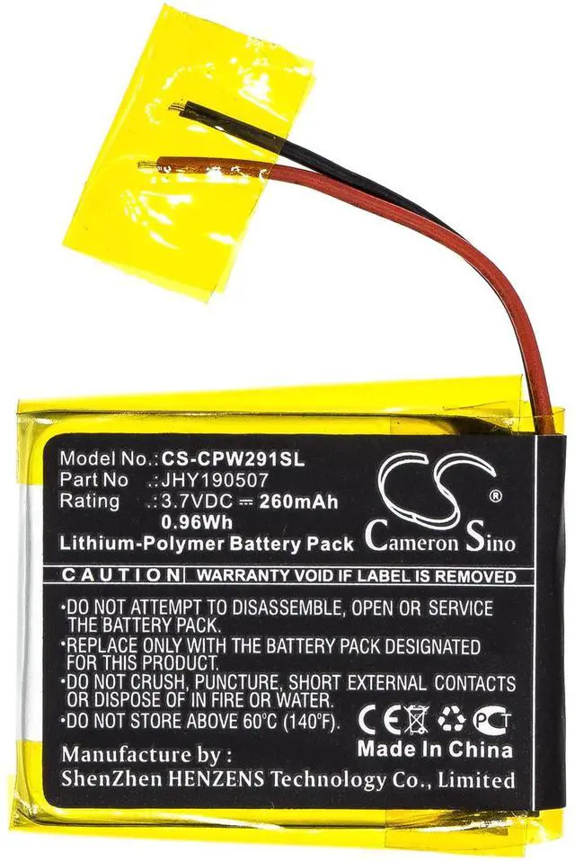 Alt view image 3 of 5 - Cameron Sino Battery for Compustar 2W901R-SS PN:Compustar JHY190507 210mAh / 0.78Wh