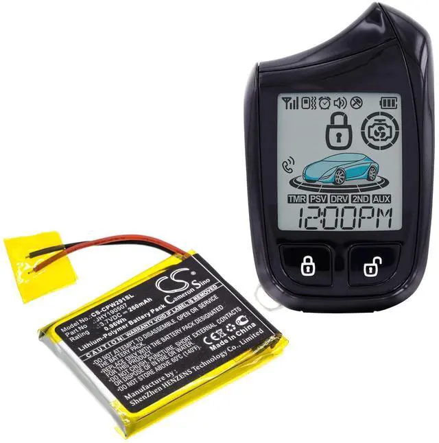 Alt view image 5 of 5 - Cameron Sino Battery for Compustar 2W901R-SS PN:Compustar JHY190507 210mAh / 0.78Wh