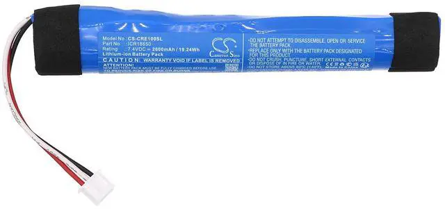 Alt view image 3 of 5 - Replacement Battery for Cleer Stage PN:Cleer ICR18650 2600mAh / 19.24Wh