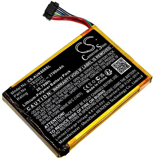 Main image of Replacement Battery for Autel MaxiBAS BT608 PN:Autel TB2022 2700mAh / 20.79Wh