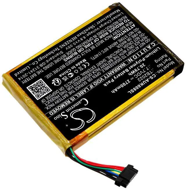 Alt view image 2 of 5 - Replacement Battery for Autel MaxiBAS BT608 PN:Autel TB2022 2700mAh / 20.79Wh