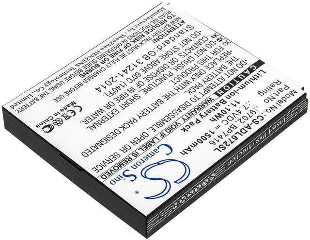 Alt view image 2 of 3 - 1500mAh / 11.10Wh Replacement Battery for 672, ADT 672 PN: 9702, BP7416