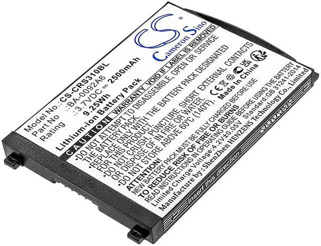 Main image of Cameron Sino Battery for CipherLAB RS31 PN:CipherLAB BA-0092A6 2500mAh / 9.25Wh