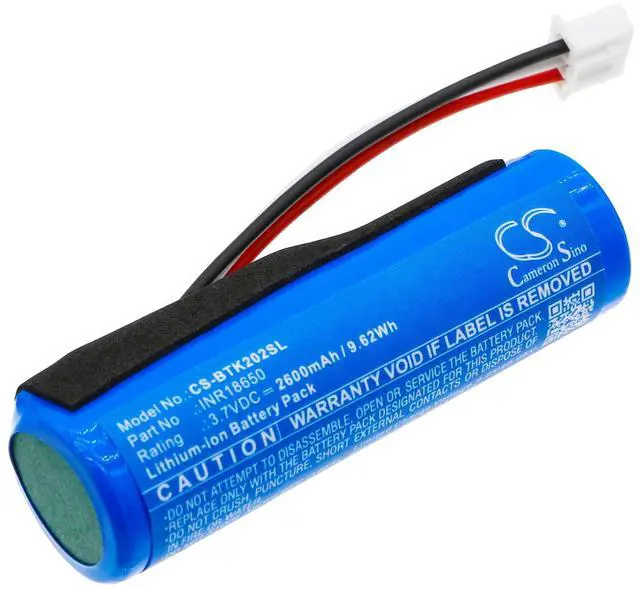 Main image of Cameron Sino Battery for BLAUPUNKT BLUETOOTH LAUTSPRECHER, BT 202, BT 202 BK, BT202, BT202BK PN:BLAUPUNKT INR18650 2600mAh / 9.62Wh