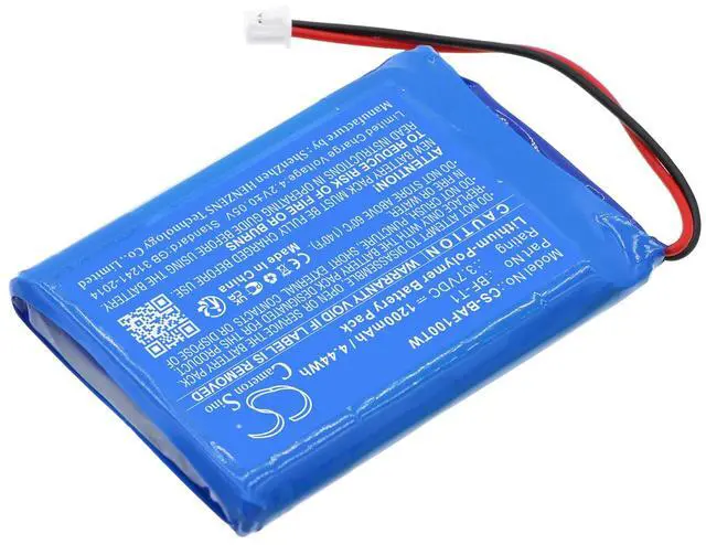 Alt view image 2 of 6 - (10Pack) Battery for BF-T1, BF-T1 UHF, T1 PN: BF-T1 1200mAh / 4.44Wh
