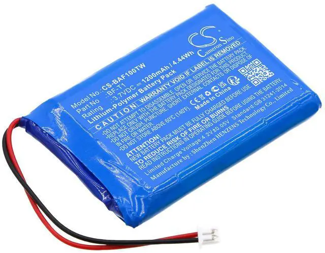 Main image of (10Pack) Battery for BF-T1, BF-T1 UHF, T1 PN: BF-T1 1200mAh / 4.44Wh