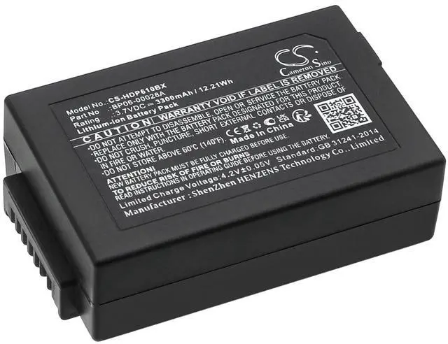 Main image of Cameron Sino Battery for Honeywell Dolphin 6100, Dolphin 6110, Dolphin 6500, ScanPal 5100; Dolphin 6000LU1, 6500, 6100 PN: 6000-BTSC, 6000-TESC, BP06-00028A, BP06-00029A 3300mAh / 12.21Wh