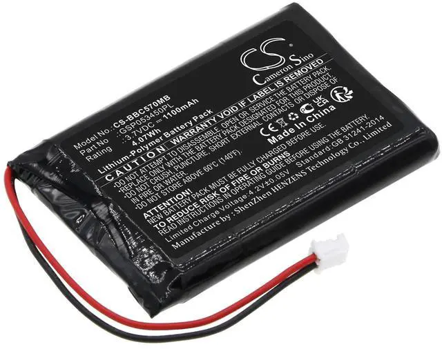 Main image of Cameron Sino Battery for Babyalarm BC-5700D, Neonate BC-5700D PN:Babyalarm GSP053450PL 1100mAh / 4.07Wh
