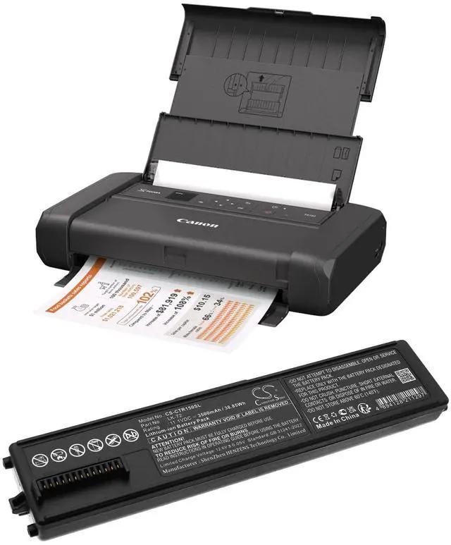 Main image of Battery for Canon Pixma TR150 portable printer PN:Canon 4228C002, 4228C003, LK-72 3500mAh / 38.85Wh