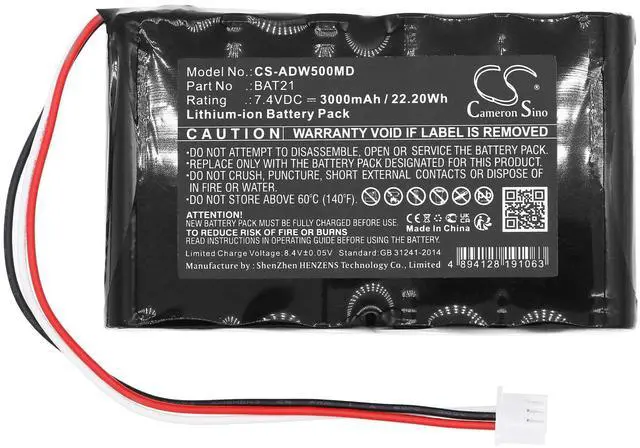 Main image of Cameron Sino Battery for ESW50-15, STAN07 PN: BAT21 3000mAh / 22.20Wh