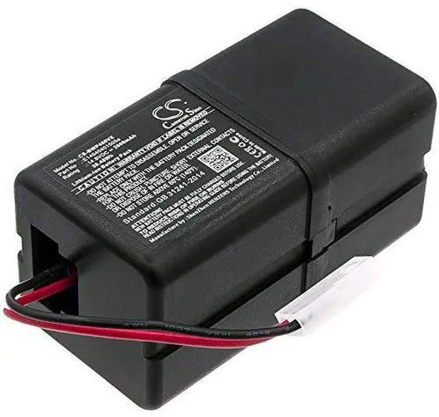 Alt view image 2 of 4 - CS Battery for Bobsweep Bob PetHair, Junior, WJ540011, WP460011RO PN:Bobsweep E14040401505a 2600mAh / 38.48Wh