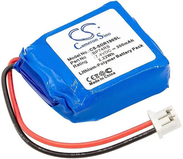 Main image of Cameron Sino Battery for Dogtra 1900S Receiver, 1902S Receiver PN:Dogtra BP74RS 300mAh / 2.22Wh