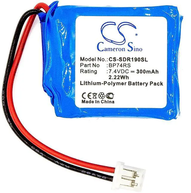 Alt view image 3 of 4 - Cameron Sino Battery for Dogtra 1900S Receiver, 1902S Receiver PN:Dogtra BP74RS 300mAh / 2.22Wh