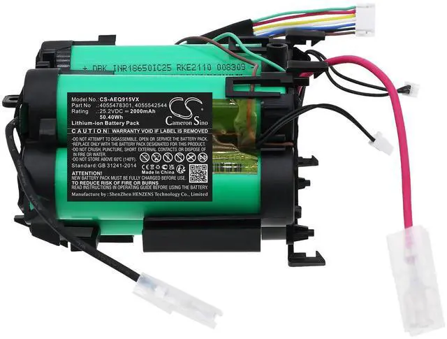 Alt view image 3 of 5 - Cameron Sino Battery for ELECTROLUX PQ91-50MB, PQ91-ALRGS, PQ91-ALRGY, PQ91-ANIMA, PQ91-ANIMS, PQ91-GREEN, PQ91-P50MB, PQ92-ALGS,PQ91-50MB PN:ELECTROLUX 4055478301 2000mAh