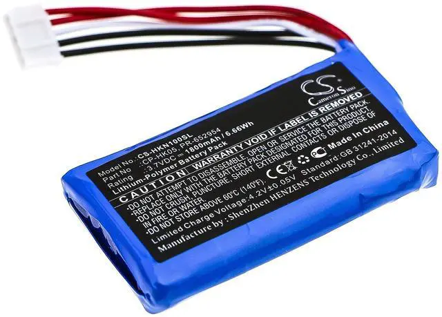Main image of CS Battery for Harman/Kardon One PN:Harman/Kardon CP-HK05, PR-652954 1800mAh / 6.66Wh
