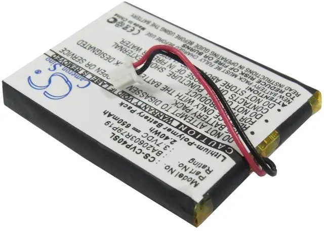 Alt view image 2 of 5 - Cameron Sino Battery for Creative DAP-FL0040, V, V Plus, Zen V PN:Creative BA20603R79919 650mAh