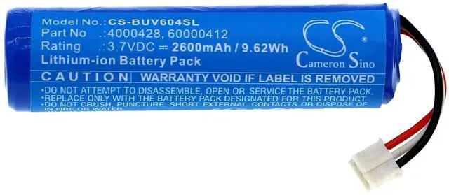 Alt view image 3 of 5 - Cameron Sino Battery for Burton UV604 LED PN:Burton 4000428, 60000412 2600mAh / 9.62Wh