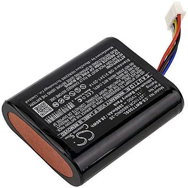Alt view image 2 of 4 - Cameron Sino Battery for Bowers & Wilkins T7 PN:Bowers & Wilkins J271/ICR18650NQ-3S 2600mAh / 28.86Wh
