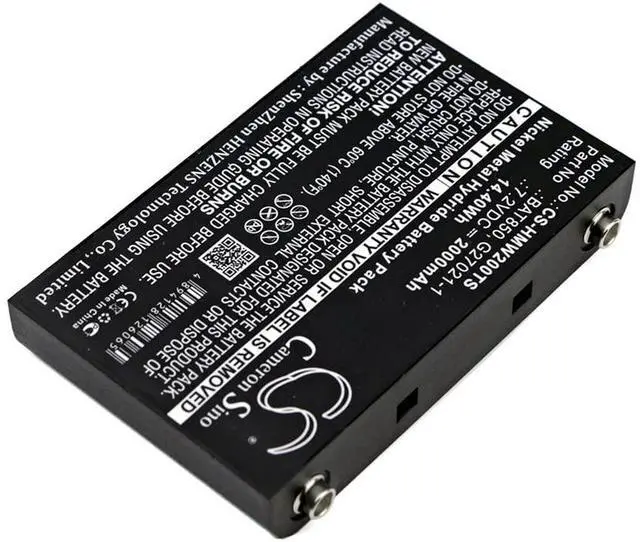 Alt view image 2 of 5 - Cameron Sino Battery for HME MB Base Stations, MB100 Base Station, MB300ES Base Station, Pro 850 Intercom, WS200, WS200 Speaker, WS200 station PN:HME 105G073, BAT850, G27021-1 2000mAh