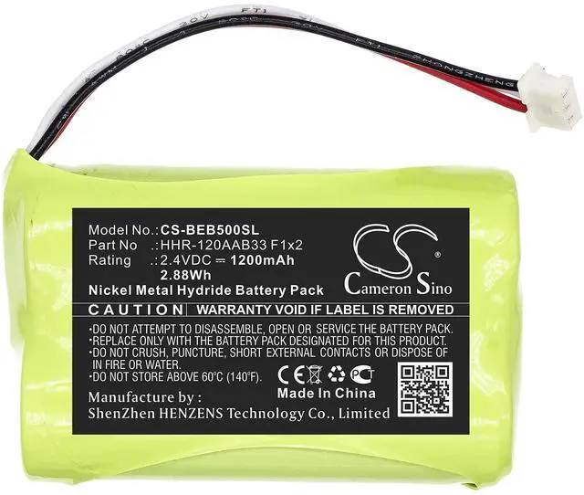 Alt view image 3 of 5 - Cameron Sino Battery for Bang & Olufsen Beo5 PN:Bang & Olufsen HHR-120AAB33 F1x2 1200mAh / 2.88Wh