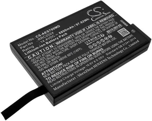 Alt view image 5 of 5 - Battery for RESPIRATOR VG60, RESPIRATOR VG70 PN: JW-Y4S3P-6.6, RRC2024 6800mAh / 97.92Wh