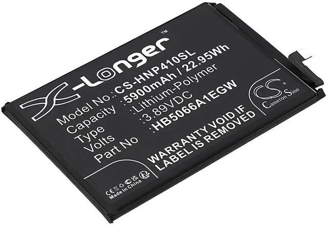 Main image of Battery for Honor Changwan 40 Plus, Play 40 Plus, Play 40 Plus 5G Premium, RKY-AN00 PN:Honor HB5066A1EGW 5900mAh / 22.95Wh