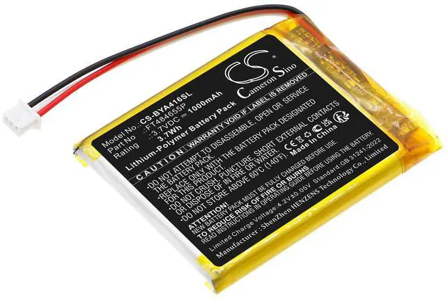 Main image of Battery for Babymoov A014416, A014422, Babyphone Video YOO Care, Babyphone Video YOO-care, Babyphone Video YOO-travel PN:Babymoov FT484655P 1000mAh / 3.70Wh
