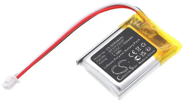 Main image of Battery for Dogtra 280C Receiver, 282C Receiver, Trainers ARC PN:Dogtra BP37P3303P 350mAh / 1.3Wh
