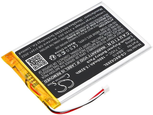 Alt view image 2 of 5 - Battery for Onyx BOOX 60, BOOX i62M Victoria, i62ML PN:Onyx 355585, BBA10 1600mAh / 5.92Wh