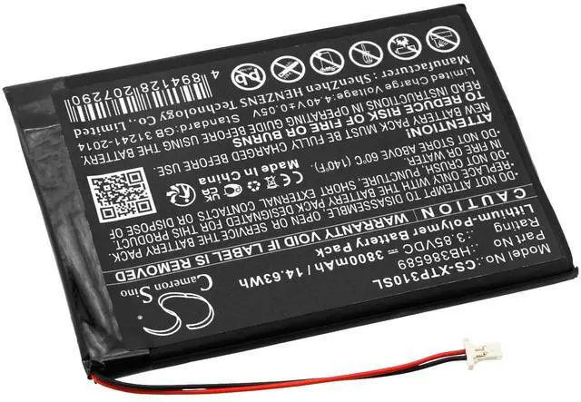 Alt view image 2 of 5 - Cameron Sino Battery for XTOOL AutoProPAD LITE, AutoProPAD LITE Version Auto K, X100PAD AUTO Key Programmer Ta PN:XTOOL HB386589 3800mAh / 14.63Wh