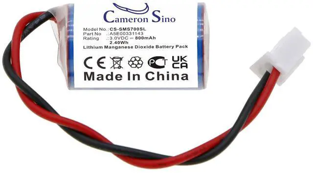 Alt view image 3 of 5 - Cameron Sino Battery for Siemens Simatic S7, Simatic S-7 PN:Siemens A5E00331143 800mAh / 2.40Wh